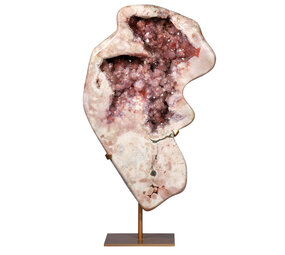 Amethist (roze) A-kwaliteit op standaard 52,7 x 33,9 x 8,0 cm | 13,02 kg