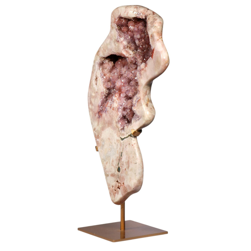 Amethist (roze) A-kwaliteit op standaard 52,7 x 33,9 x 8,0 cm | 13,02 kg