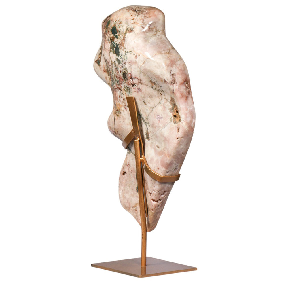 Amethist (roze) A-kwaliteit op standaard 52,7 x 33,9 x 8,0 cm | 13,02 kg