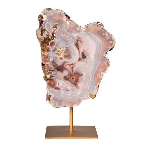 Amethist (roze) cluster op standaard 25,8 x 21,1 x 5,4 cm | 3,64 kg