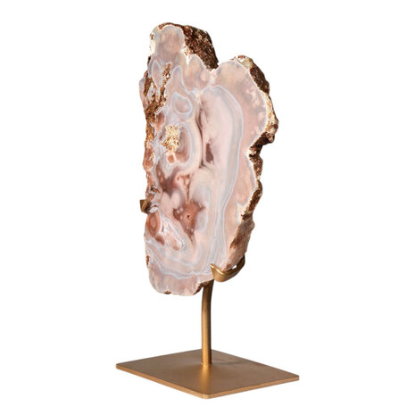 Amethist (roze) cluster op standaard 25,8 x 21,1 x 5,4 cm | 3,64 kg