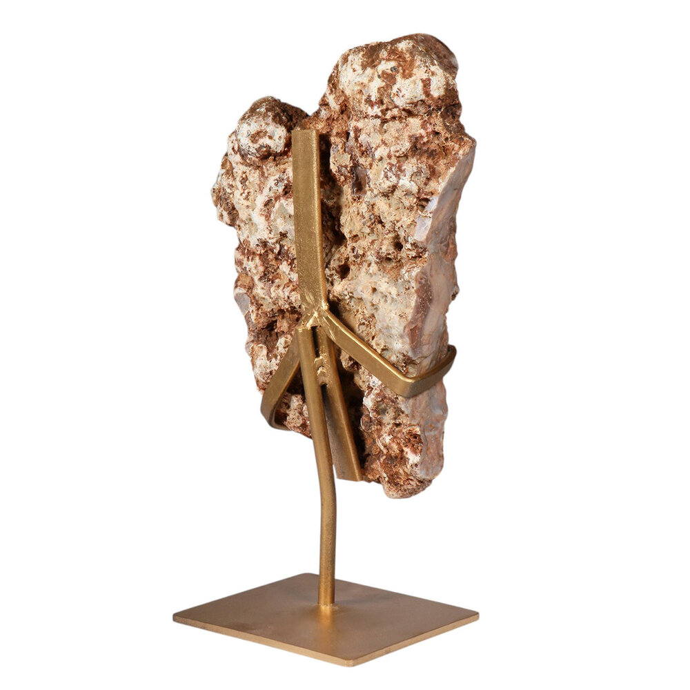 Amethist (roze) cluster op standaard 25,8 x 21,1 x 5,4 cm | 3,64 kg