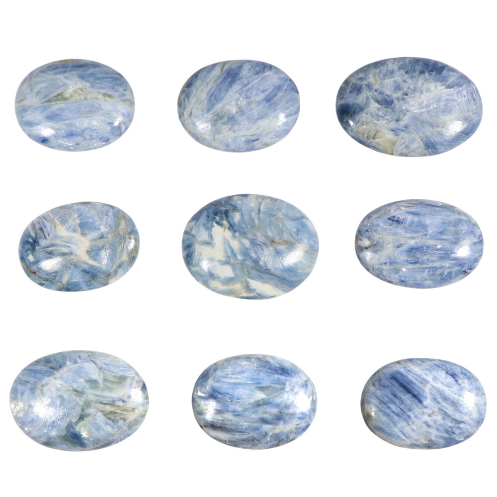 Kyaniet (blauw) steen plat gepolijst Kyaniet (blauw) steen plat gepolijst