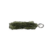 Moldaviet hanger ruw met zilveren oogje 3,2 x 1,2 cm | 2,8 gram Moldaviet hanger ruw met zilveren oogje 3,2 x 1,2 cm | 2,8 gram
