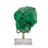 Malachiet deels gepolijst op standaard 6,5 x 6,2 cm | 305 gram Malachiet deels gepolijst op standaard 6,5 x 6,2 cm | 305 gram