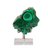 Malachiet deels gepolijst op standaard 7,2 x 5 cm | 311 gram Malachiet deels gepolijst op standaard 7,2 x 5 cm | 311 gram