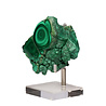 Malachiet deels gepolijst op standaard 7,2 x 5 cm | 311 gram Malachiet deels gepolijst op standaard 7,2 x 5 cm | 311 gram