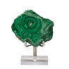 Malachiet deels gepolijst op standaard 7,2 x 5,5 cm | 313 gram Malachiet deels gepolijst op standaard 7,2 x 5,5 cm | 313 gram