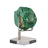 Malachiet deels gepolijst op standaard 7,2 x 5,5 cm | 313 gram Malachiet deels gepolijst op standaard 7,2 x 5,5 cm | 313 gram