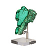 Malachiet deels gepolijst op standaard 8 x 6,3 cm | 235 gram Malachiet deels gepolijst op standaard 8 x 6,3 cm | 235 gram