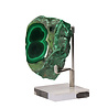 Malachiet deels gepolijst op standaard 8,5 x 5,4 cm | 286 gram Malachiet deels gepolijst op standaard 8,5 x 5,4 cm | 286 gram