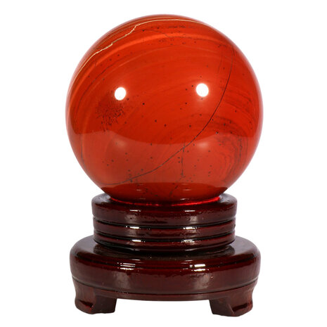 Jaspis (rood) bol op standaard 111 mm | 2317 gram Jaspis (rood) bol op standaard 111 mm | 2317 gram