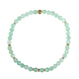 Aventurijn gold filled armband 4 mm facet op elastiek Aventurijn gold filled armband 4 mm facet op elastiek