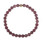 Lepidoliet armband met 14k gouden kraal | 6 mm Lepidoliet armband met 14k gouden kraal | 6 mm