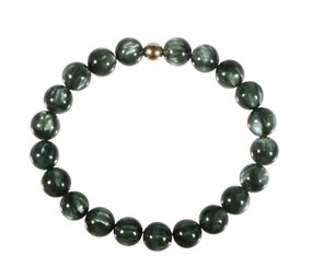Serafiniet armband met 14k gouden kraal | 8 mm