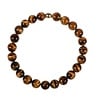 Tijgeroog armband met 14k gouden kraal | 8 mm Tijgeroog armband met 14k gouden kraal | 8 mm