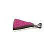 Zilveren hanger calciet (cobalto) | driehoek ruw 2,4 x 1,5 cm