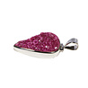 Zilveren hanger calciet (cobalto) | druppel ruw 3,2 x 2,2 cm Zilveren hanger calciet (cobalto) | druppel ruw 3,2 x 2,2 cm