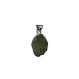 Zilveren hanger moldaviet | markies ruw 1,7 x 1,2 cm Zilveren hanger moldaviet | markies ruw 1,7 x 1,2 cm
