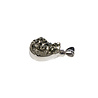 Zilveren hanger pyriet | druppel ruw 1,7 x 1,4 cm Zilveren hanger pyriet | druppel ruw 1,7 x 1,4 cm