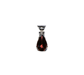 Zilveren hanger toermalijn (roze) | druppel facet gezet 1,1 x 0,7 cm Zilveren hanger toermalijn (roze) | druppel facet gezet 1,1 x 0,7 cm