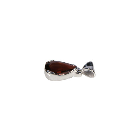 Zilveren hanger toermalijn (roze) | druppel facet gezet 1,1 x 0,7 cm Zilveren hanger toermalijn (roze) | druppel facet gezet 1,1 x 0,7 cm