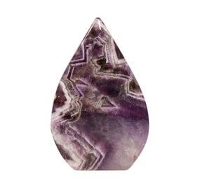 Amethist (chevron) sculptuur vlam 7 - 9 cm Amethist (chevron) sculptuur vlam 7 - 9 cm