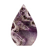 Amethist (chevron) sculptuur vlam 7 - 9 cm Amethist (chevron) sculptuur vlam 7 - 9 cm