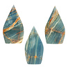 Aragoniet (blauw) sculptuur vlam 9 - 11 cm