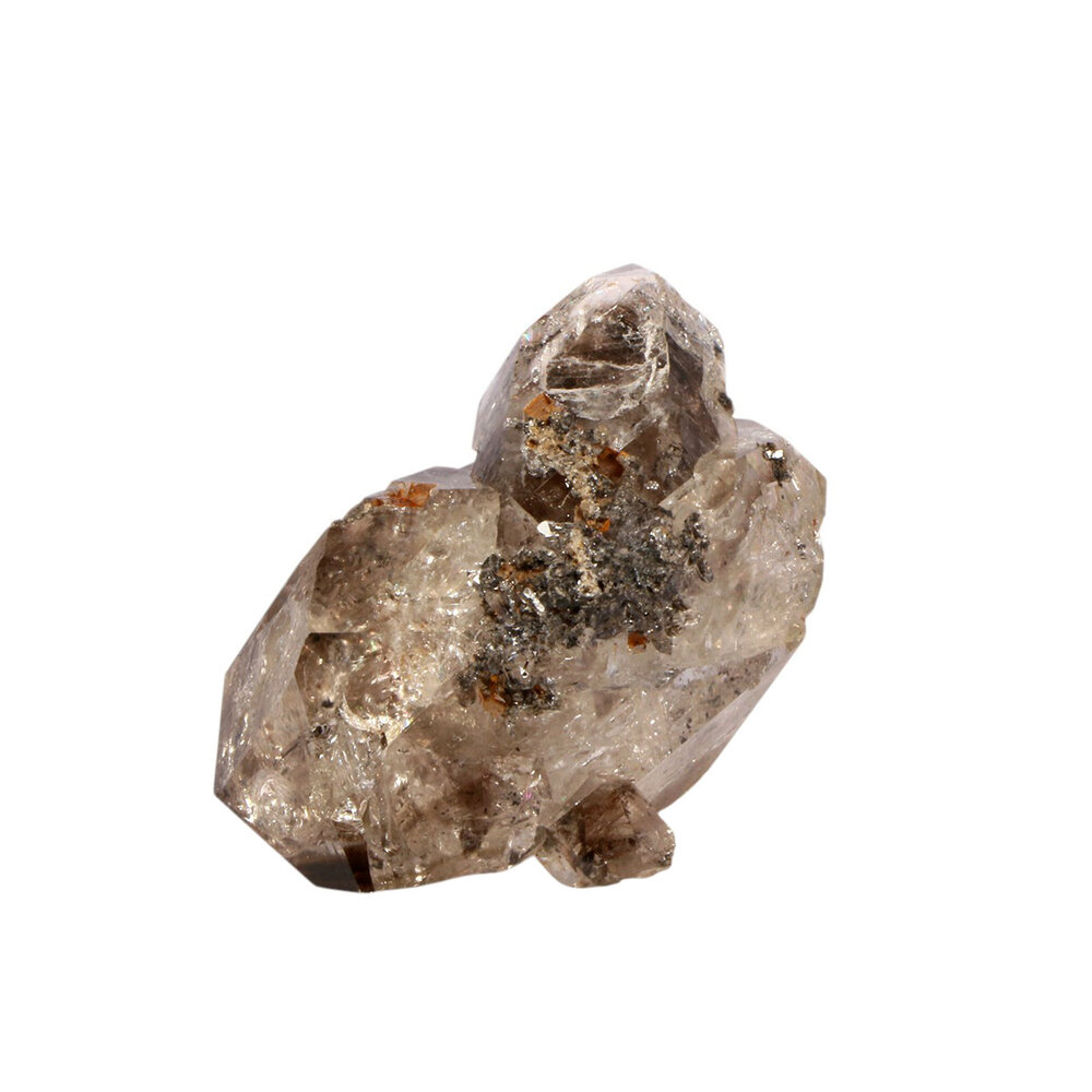 Rookkwarts Herkimer diamant cluster A-kwaliteit 5,8 x 4,3 x 4,1 cm | 90 gram Rookkwarts Herkimer diamant cluster A-kwaliteit 5,8 x 4,3 x 4,1 cm | 90 gram
