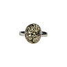 Zilveren ring pyriet maat 19 1/2 (verstelbaar) | ruw ovaal 1,4 x 1,2 cm Zilveren ring pyriet maat 19 1/2 (verstelbaar) | ruw ovaal 1,4 x 1,2 cm