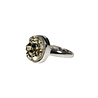 Zilveren ring pyriet maat 18 (verstelbaar) | ruw ovaal 1,3 x 1,1 cm Zilveren ring pyriet maat 18 (verstelbaar) | ruw ovaal 1,3 x 1,1 cm