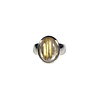 Zilveren ring rutielkwarts A-kwaliteit maat 17 1/2 | ovaal 1,5 x 1,2 cm