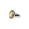 Zilveren ring rutielkwarts A-kwaliteit maat 17 1/2 | ovaal 1,5 x 1,2 cm