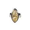 Zilveren ring rutielkwarts A-kwaliteit maat 16 1/2 | markies 2,2 x 1,1 cm Zilveren ring rutielkwarts A-kwaliteit maat 16 1/2 | markies 2,2 x 1,1 cm