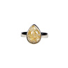 Zilveren ring rutielkwarts maat 17 | druppel 1,3 x 1 cm Zilveren ring rutielkwarts maat 17 | druppel 1,3 x 1 cm