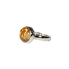 Zilveren ring rutielkwarts maat 17 | rond 1 cm