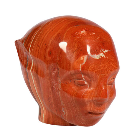 Jaspis (rood) fairy schedel 9 x 6,5 x 8,2 cm | 707 gram Jaspis (rood) fairy schedel 9 x 6,5 x 8,2 cm | 707 gram