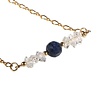 Gold filled ketting Herkimer diamant en saffier Gold filled ketting Herkimer diamant en saffier