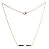 Gold filled ketting zwarte toermalijn rondelles en parel Gold filled ketting zwarte toermalijn rondelles en parel