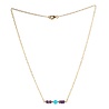 Gold filled ketting charoiet rondelles en sleeping beauty turkoois Gold filled ketting charoiet rondelles en sleeping beauty turkoois
