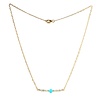Gold filled ketting labradoriet rondelles en sleeping beauty turkoois Gold filled ketting labradoriet rondelles en sleeping beauty turkoois