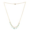 Gold filled ketting larimar bedeltjes Gold filled ketting larimar bedeltjes