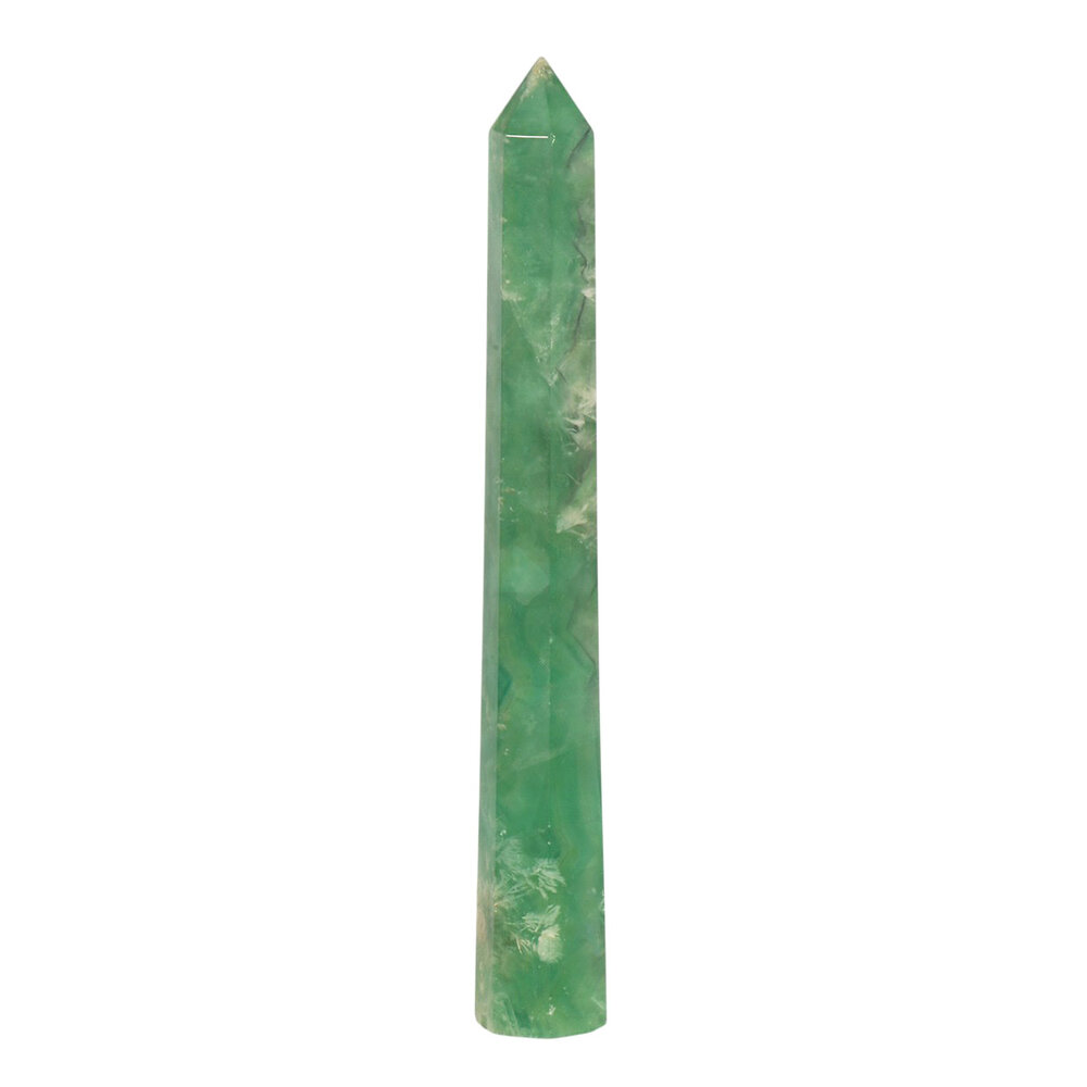 Fluoriet (groen) punt geslepen 24,8 x 3,6 x 3,2 cm | 472 gram Fluoriet (groen) punt geslepen 24,8 x 3,6 x 3,2 cm | 472 gram