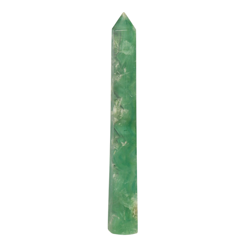 Fluoriet (groen) punt geslepen 24,8 x 3,6 x 3,2 cm | 472 gram Fluoriet (groen) punt geslepen 24,8 x 3,6 x 3,2 cm | 472 gram