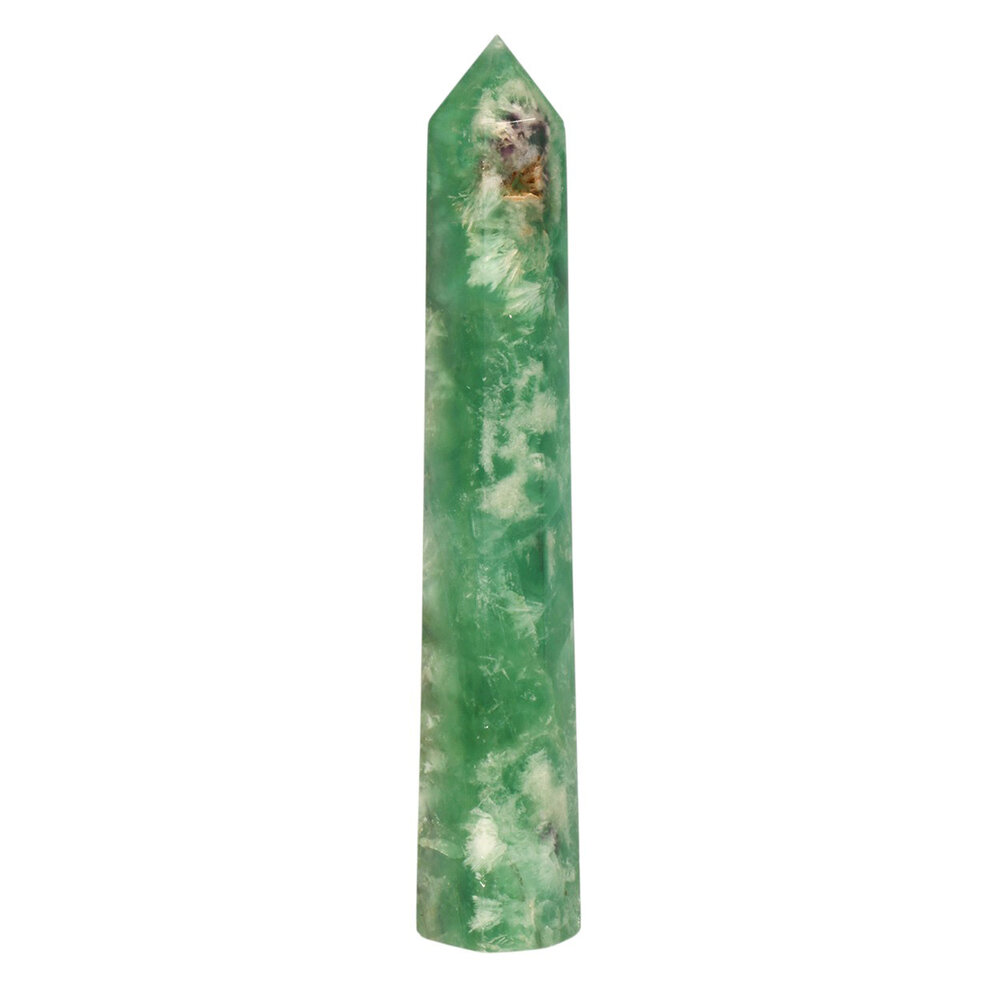 Fluoriet (groen) punt geslepen 24,5 x 4,3 x 3,6 cm | 765 gram Fluoriet (groen) punt geslepen 24,5 x 4,3 x 3,6 cm | 765 gram