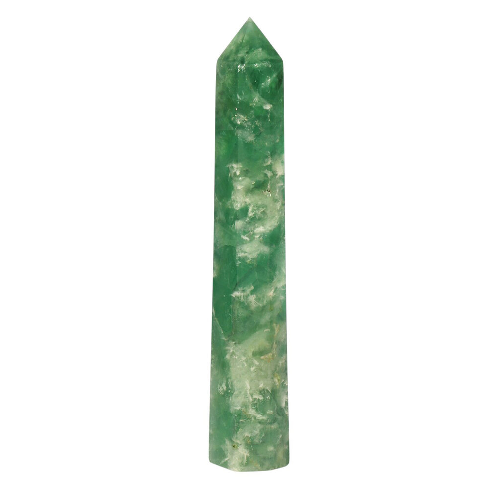 Fluoriet (groen) punt geslepen 24,5 x 4,3 x 3,6 cm | 765 gram Fluoriet (groen) punt geslepen 24,5 x 4,3 x 3,6 cm | 765 gram