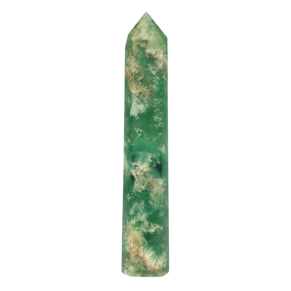 Fluoriet (groen) punt geslepen 24,5 x 4,5 x 3,7 cm | 817 gram
