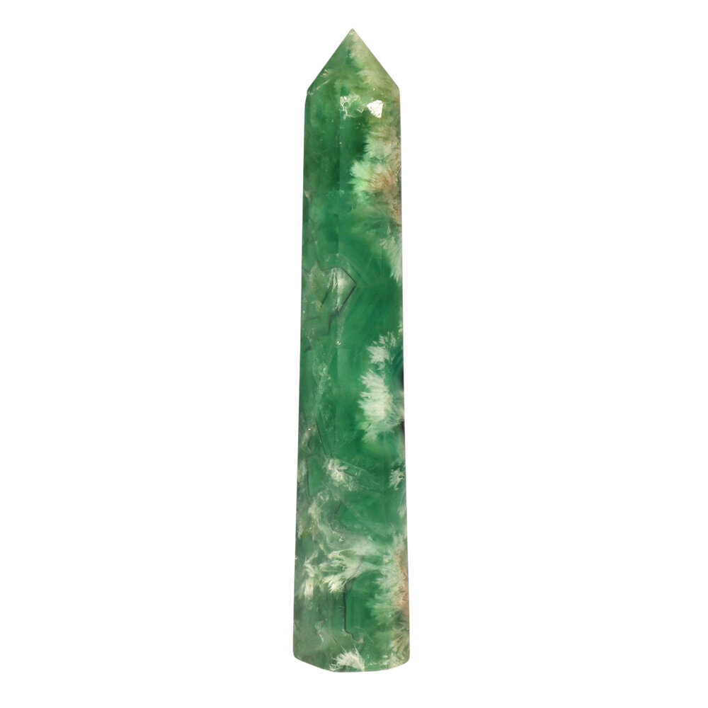 Fluoriet (groen) punt geslepen 24,5 x 4,5 x 3,7 cm | 817 gram