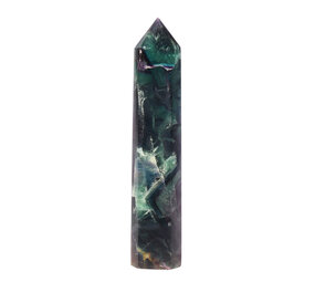 Fluoriet (multi) punt geslepen 17,5 x 3,6 x 3,1 cm | 422 gram Fluoriet (multi) punt geslepen 17,5 x 3,6 x 3,1 cm | 422 gram